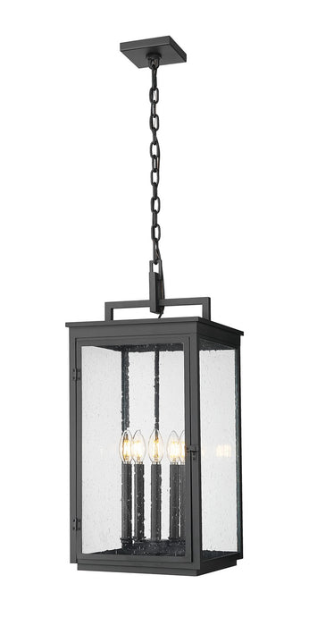 Z-Lite - 5019CHXL-BK - Five Light Outdoor Chain Mount Ceiling Fixture - Hartwell - Sand Black