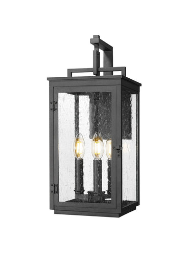 Hartwell Three Light Outdoor Wall Mount Sand Black
