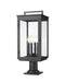 Z-Lite - 5019PHBR-533PM-BK - Four Light Outdoor Pier Mounted - Hartwell - Sand Black