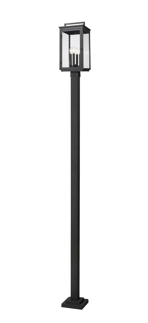 Z-Lite - 5019PHBS-536P-BK - Four Light Outdoor Post Mount - Hartwell - Sand Black