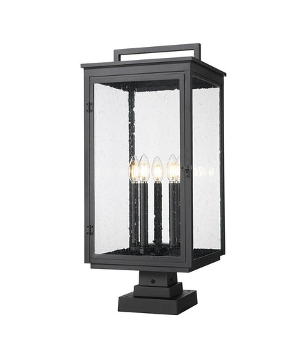 Hartwell Five Light Outdoor Pier Mount Sand Black