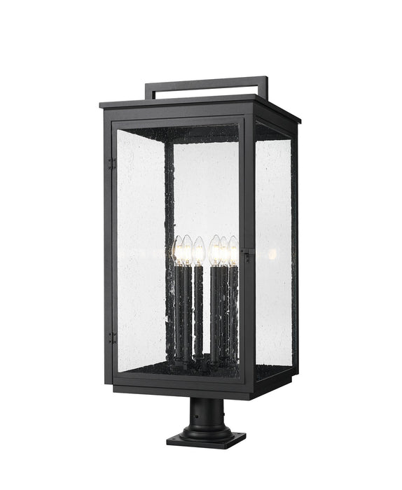 Z-Lite - 5019PHXXLR-533PM-BK - Six Light Outdoor Pier Mount - Hartwell - Sand Black