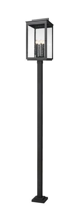 Z-Lite - 5019PHXXLS-536P-BK - Six Light Outdoor Post Mount - Hartwell - Sand Black