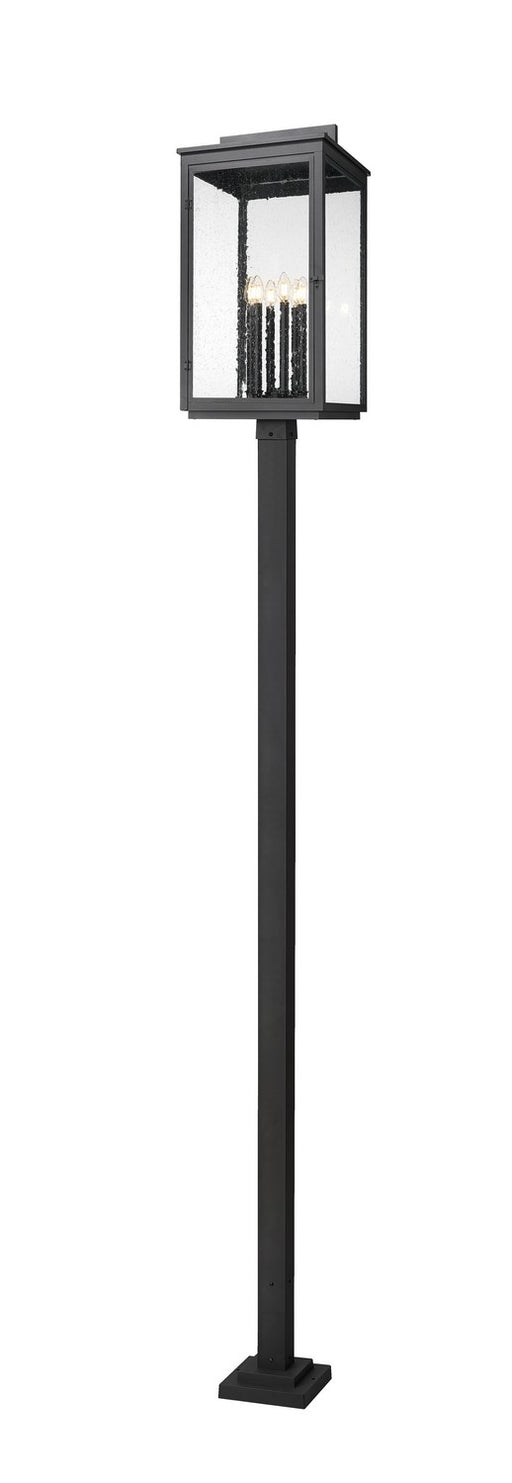 Z-Lite - 5019PHXXLS-536P-BK - Six Light Outdoor Post Mount - Hartwell - Sand Black