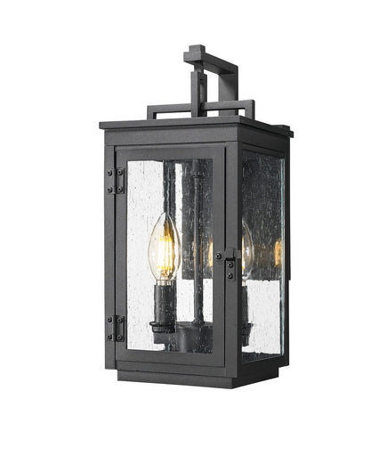 Hartwell Two Light Outdoor Wall Mount Sand Black