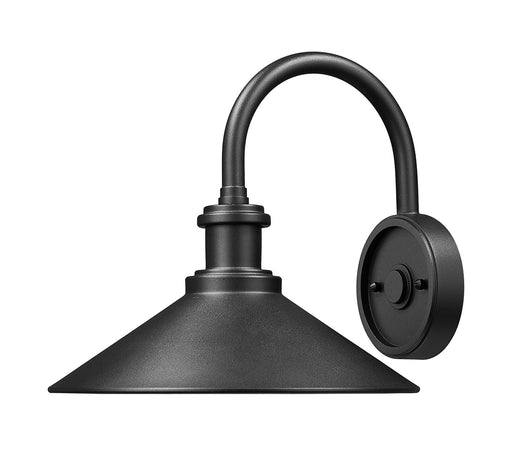 RLM One Light Outdoor Wall Mount Sand Black