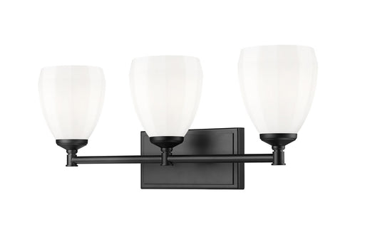 Oren Three Light Vanity Matte Black