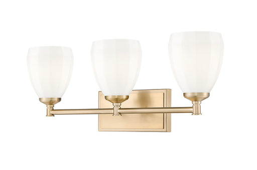 Oren Three Light Vanity Modern Gold