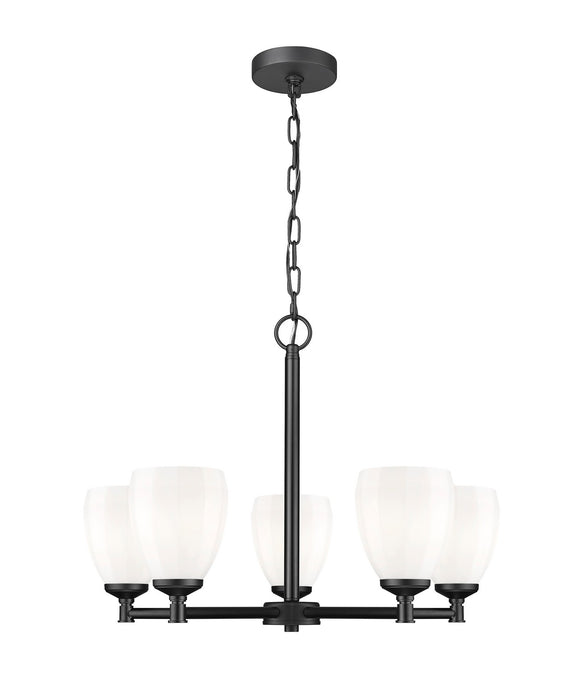 Z-Lite - 7004-5MB - Five Light Chandelier - Oren - Matte Black