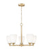 Z-Lite - 7004-5MGLD - Five Light Chandelier - Oren - Modern Gold