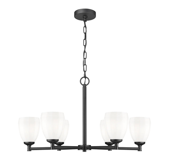 Z-Lite - 7004-6MB - Six Light Chandelier - Oren - Matte Black
