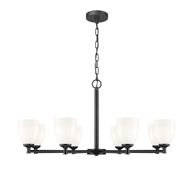 Z-Lite - 7004-8MB - Eight Light Chandelier - Oren - Matte Black