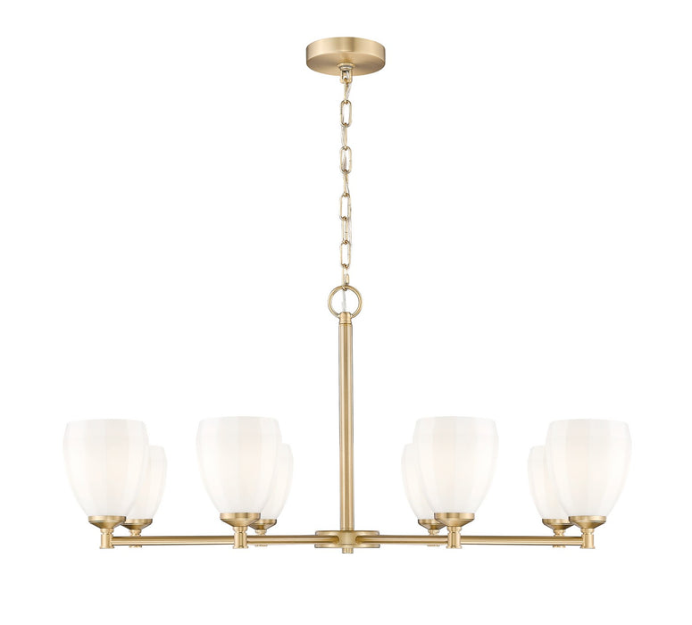 Z-Lite - 7004-8MGLD - Eight Light Chandelier - Oren - Modern Gold