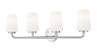 Z-Lite - 7005-4V-BN - Four Light Vanity - Montford - Brushed Nickel