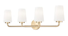 Z-Lite - 7005-4V-MGLD - Four Light Vanity - Montford - Modern Gold