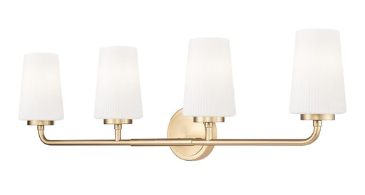 Montford Four Light Vanity Modern Gold