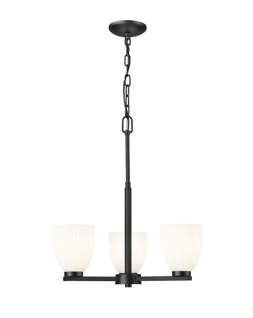 Z-Lite - 7518-3MB - Three Light Chandelier - Naya - Matte Black