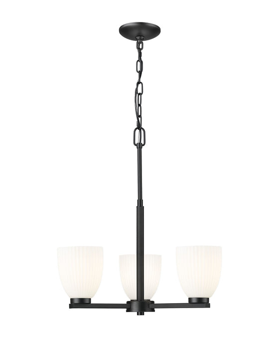 Z-Lite - 7518-3MB - Three Light Chandelier - Naya - Matte Black