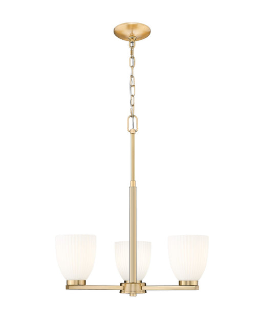 Z-Lite - 7518-3MGLD - Three Light Chandelier - Naya - Modern Gold