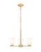 Z-Lite - 7518-3MGLD - Three Light Chandelier - Naya - Modern Gold