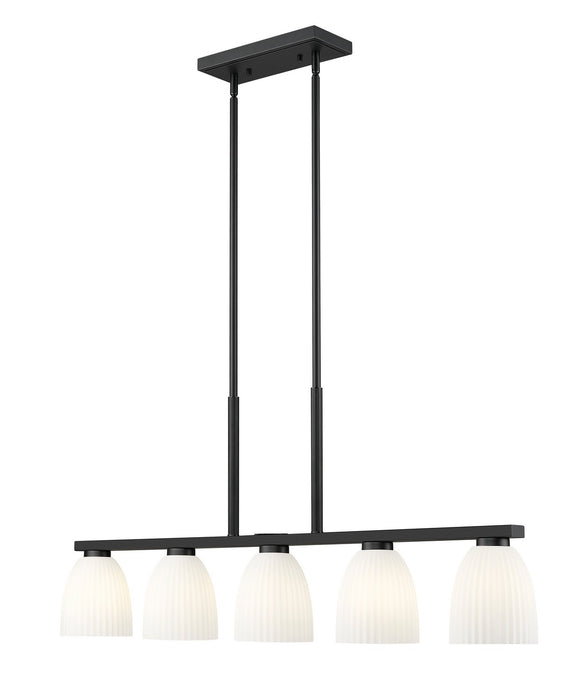 Z-Lite - 7518-5L-MB - Five Light Linear Chandelier - Naya - Matte Black