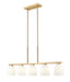 Z-Lite - 7518-5L-MGLD - Five Light Linear Chandelier - Naya - Modern Gold