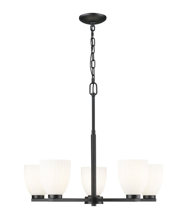 Z-Lite - 7518-5MB - Five Light Chandelier - Naya - Matte Black