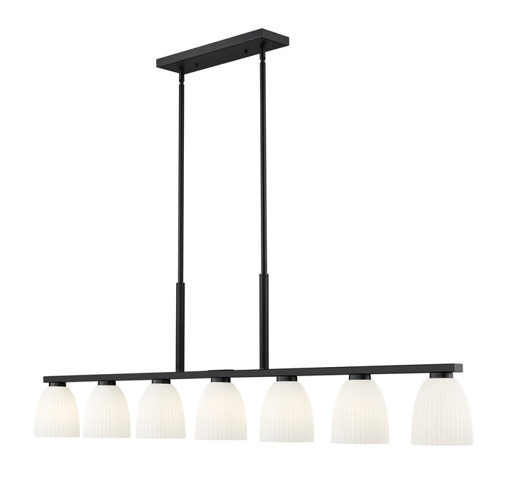 Z-Lite - 7518-7L-MB - Seven Light Linear Chandelier - Naya - Matte Black