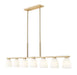 Z-Lite - 7518-7L-MGLD - Seven Light Linear Chandelier - Naya - Modern Gold