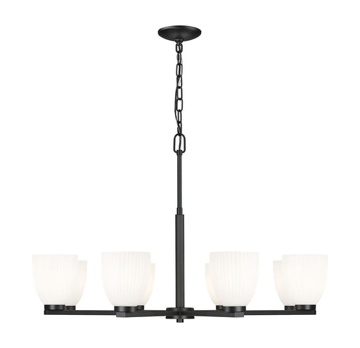 Naya Eight Light Chandelier Matte Black