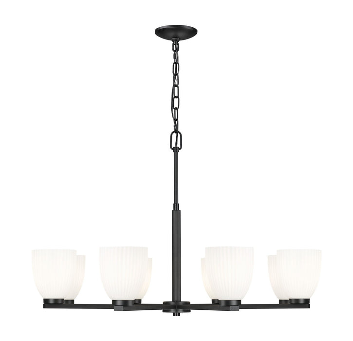 Z-Lite - 7518-8MB - Eight Light Chandelier - Naya - Matte Black