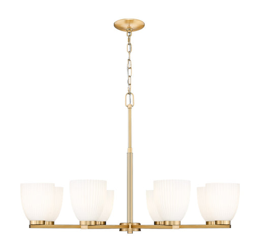 Z-Lite - 7518-8MGLD - Eight Light Chandelier - Naya - Modern Gold