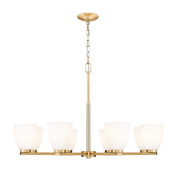 Z-Lite - 7518-8MGLD - Eight Light Chandelier - Naya - Modern Gold