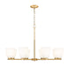 Z-Lite - 7518-8MGLD - Eight Light Chandelier - Naya - Modern Gold