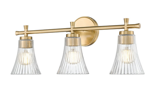 Belle Three Light Vanity Modern Gold