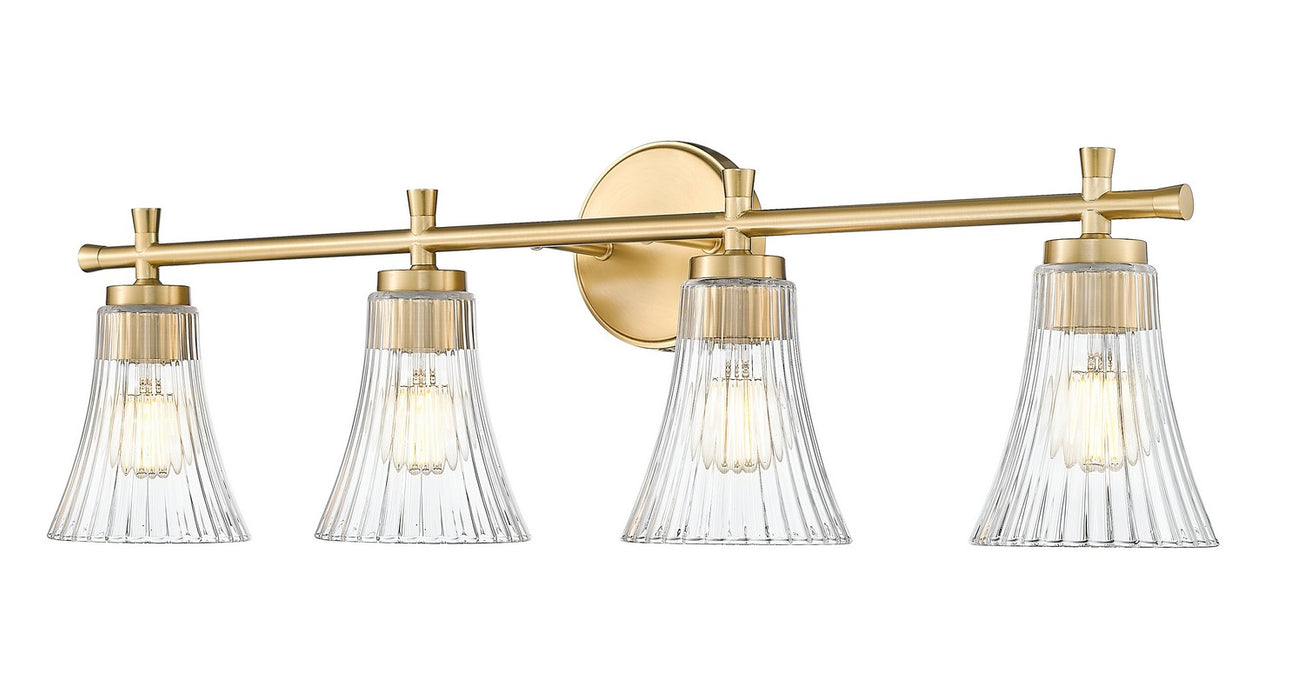 Z-Lite - 7519-4V-MGLD - Four Light Vanity - Belle - Modern Gold