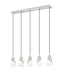 Z-Lite - 828P6-5L-BN - Five Light Linear Chandelier - Aimie - Brushed Nickel