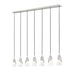 Z-Lite - 828P6-7L-BN - Seven Light Linear Chandelier - Aimie - Brushed Nickel