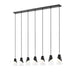 Z-Lite - 828P6-7L-MB - Seven Light Linear Chandelier - Aimie - Matte Black