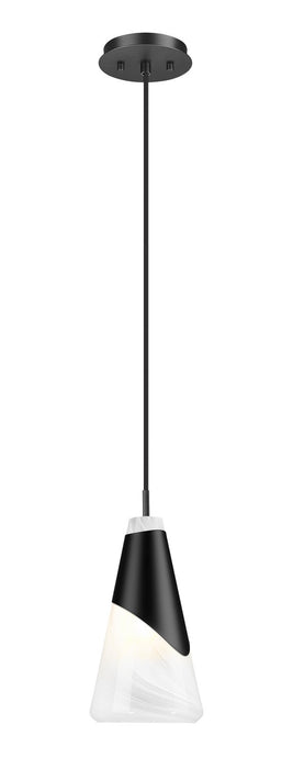 Z-Lite - 828P6-MB - One Light Pendant - Aimie - Matte Black