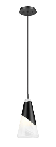 Aimie One Light Pendant Matte Black