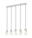 Z-Lite - 828P7-5L-BN - Five Light Linear Chandelier - Aimie - Brushed Nickel