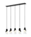 Z-Lite - 828P7-5L-MB - Five Light Linear Chandelier - Aimie - Matte Black