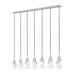 Z-Lite - 828P7-7L-BN - Seven Light Linear Chandelier - Aimie - Brushed Nickel
