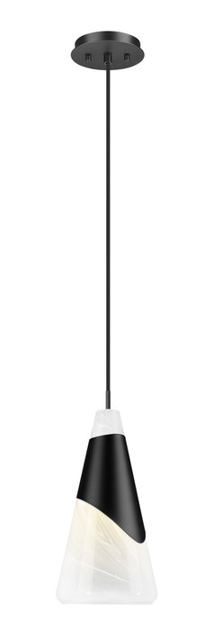 Z-Lite - 828P7-MB - One Light Pendant - Aimie - Matte Black