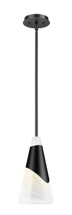 Z-Lite - 828P7-ROD-MB - One Light Pendant - Aimie - Matte Black