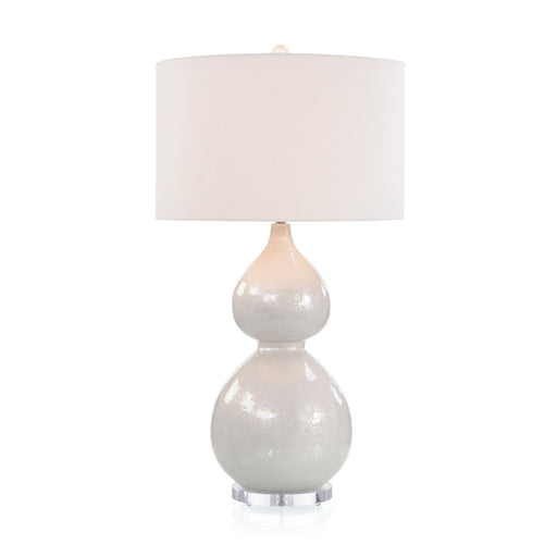 One Light Table Lamp Pearlized