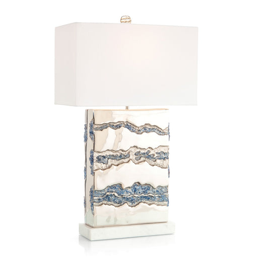 One Light Table Lamp Hand Painted