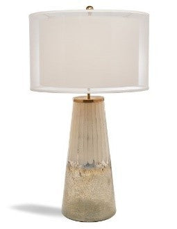 One Light Table Lamp Hand Carved