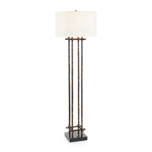 One Light Floor Lamp Bronzed